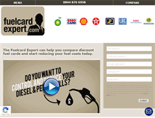 Tablet Screenshot of fuelcard-expert.com